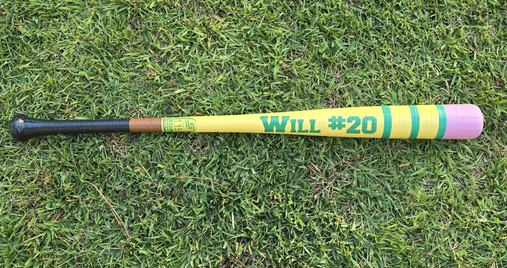 Pencil Taped Plastic Baseball Bat