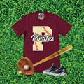 Pirates P Baseball Team Graphic T-Shirt