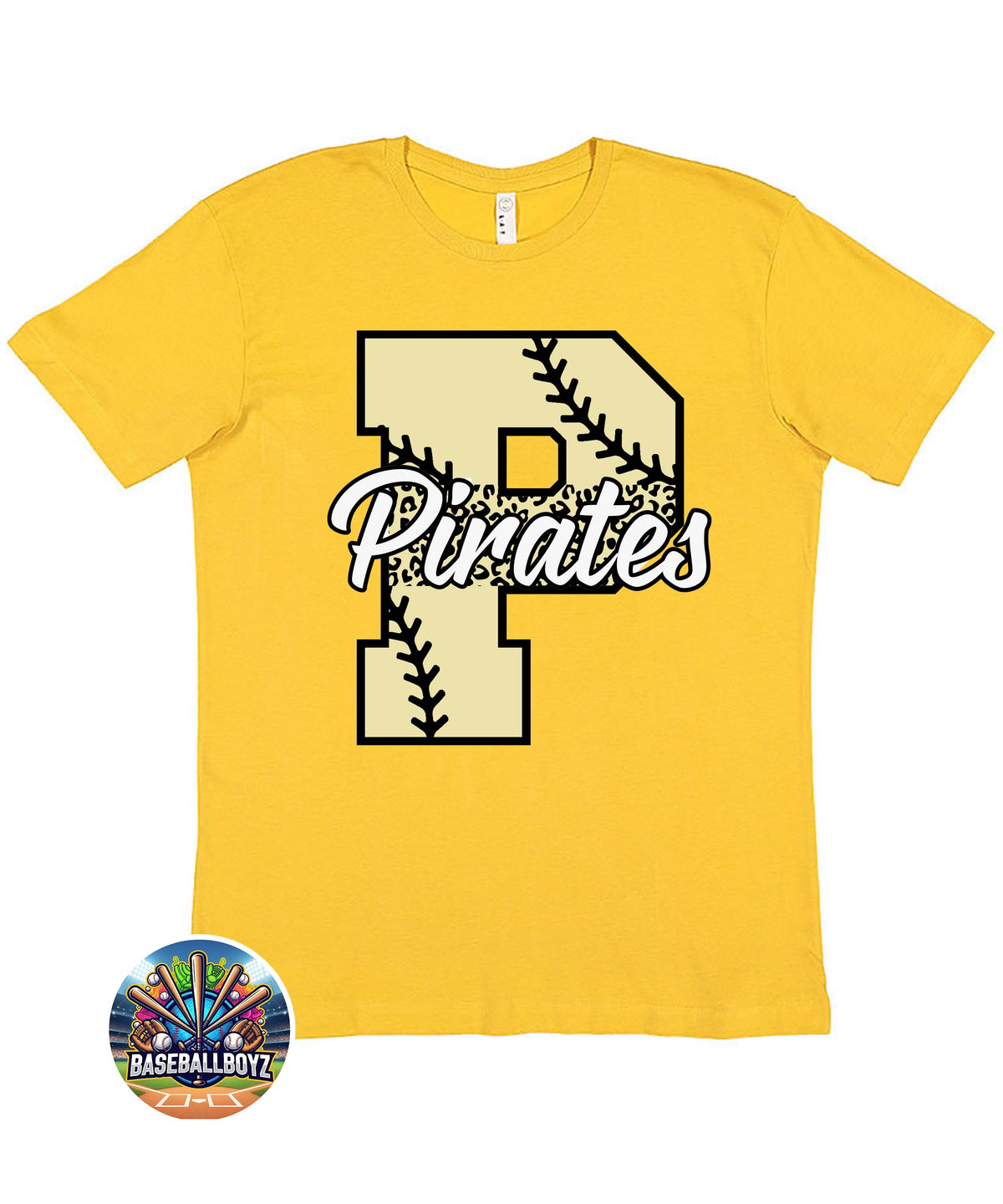 Pirates P Baseball Team Graphic T-Shirt