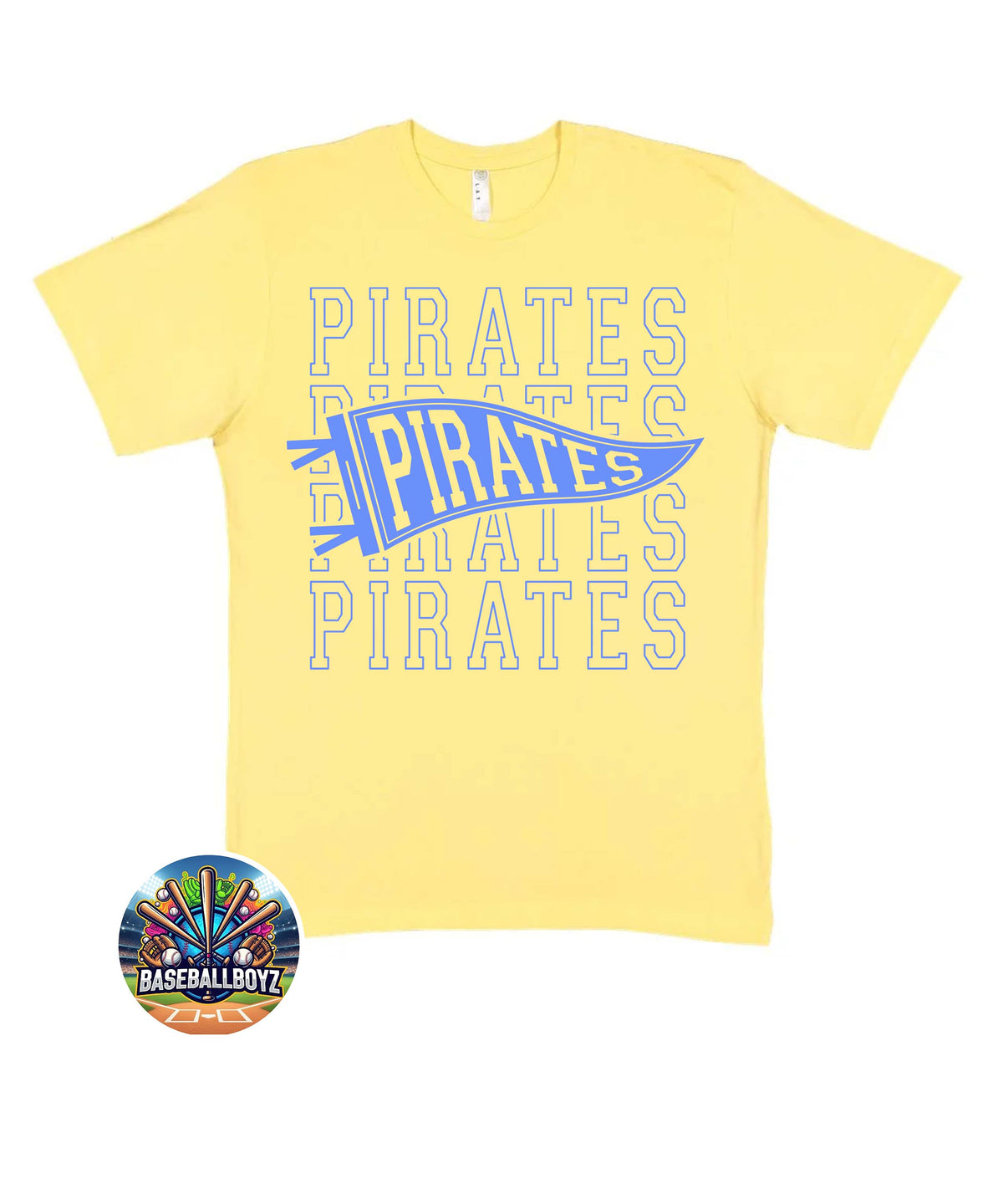 Pirates Pennant Flag Team Graphic T-Shirt