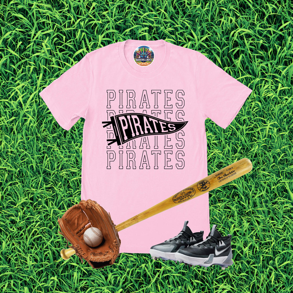 Pirates Pennant Flag Team Graphic T-Shirt