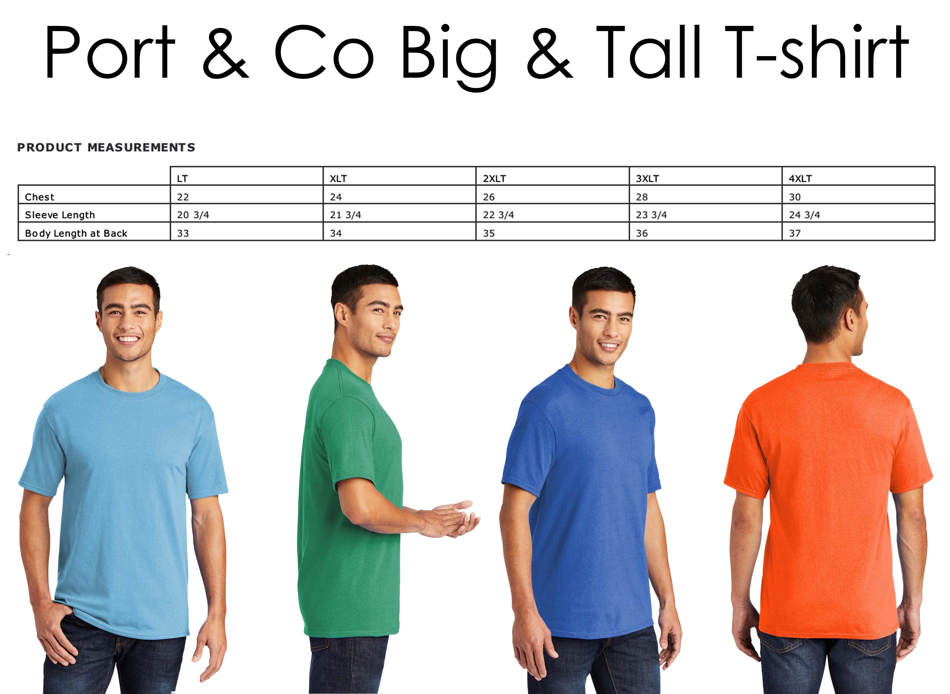 Custom Big & Tall Men's T-Shirt