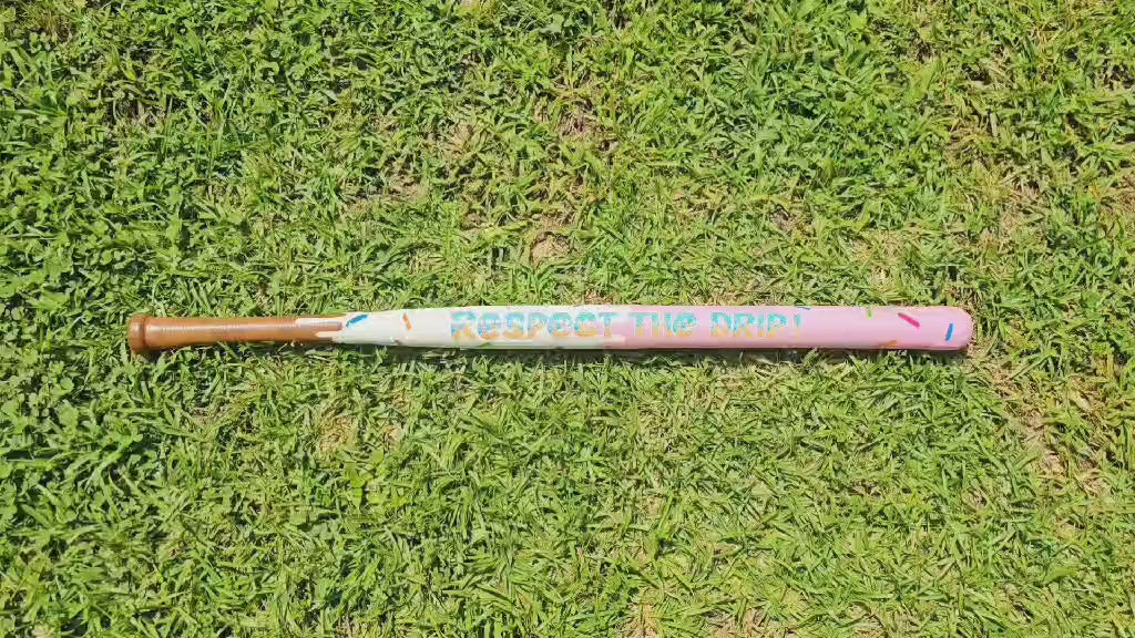 Respect the Drip Sprinkle Taped Plastic Bat