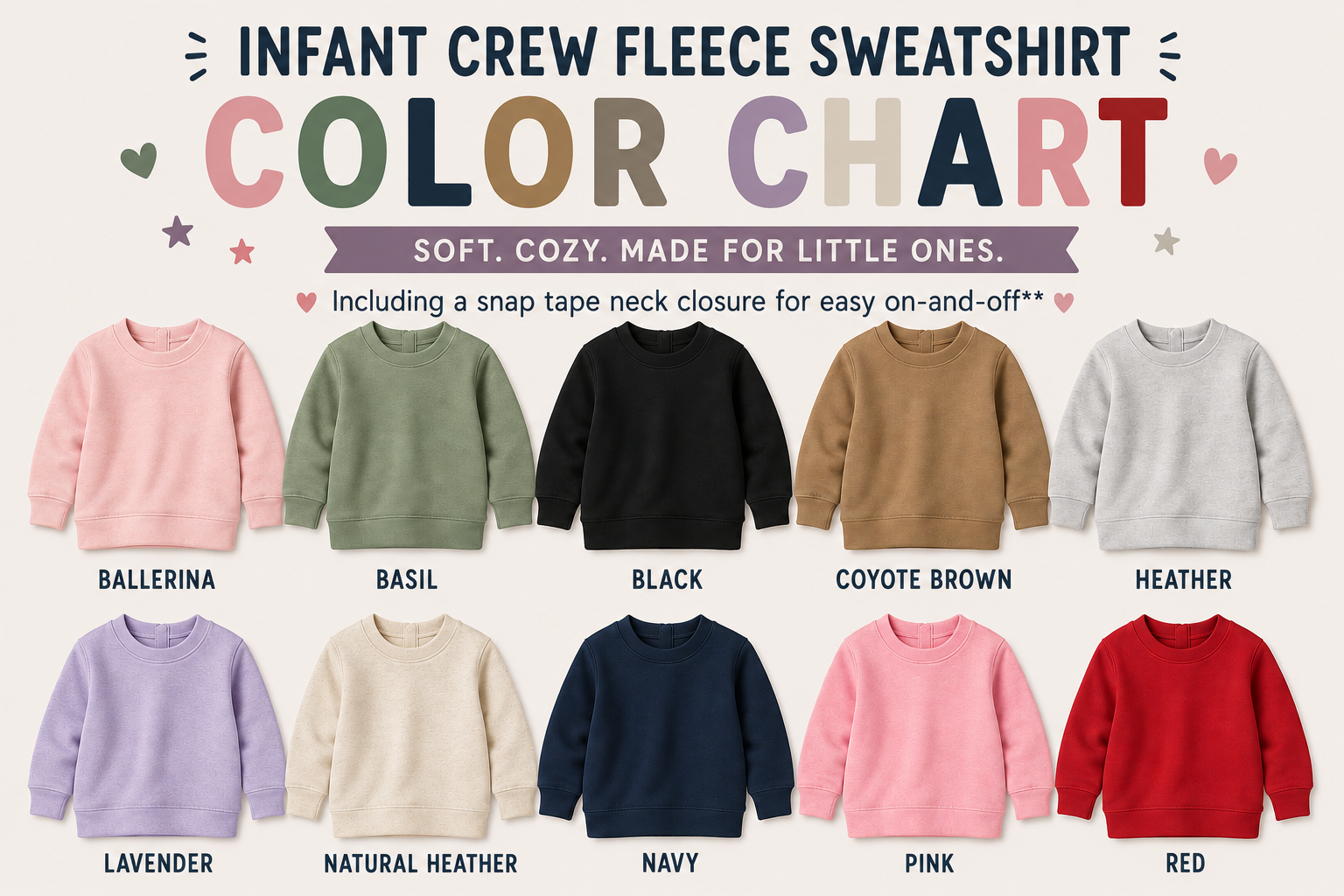 Custom Infant Fleece Sweatshirt