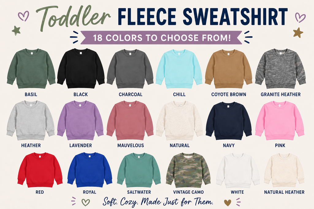 Custom Toddler Fleece Sweatshirt