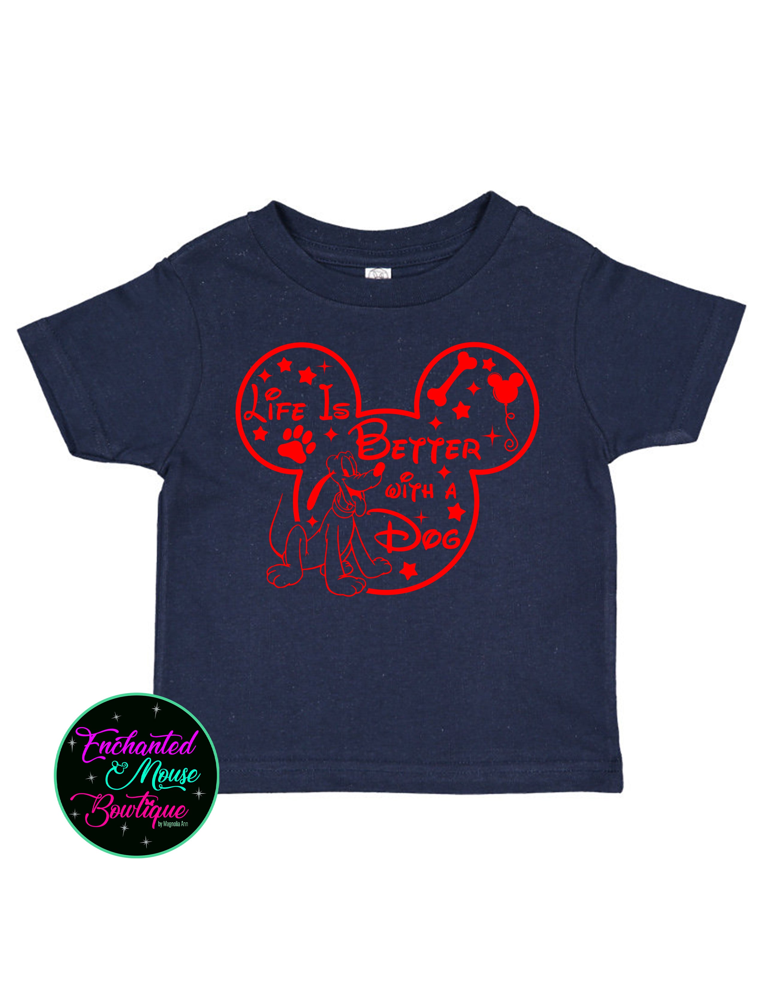 Life is Better with a Dog Pluto T-Shirt