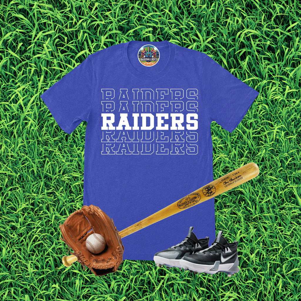 Raiders Stacked Text Team Graphic T-Shirt