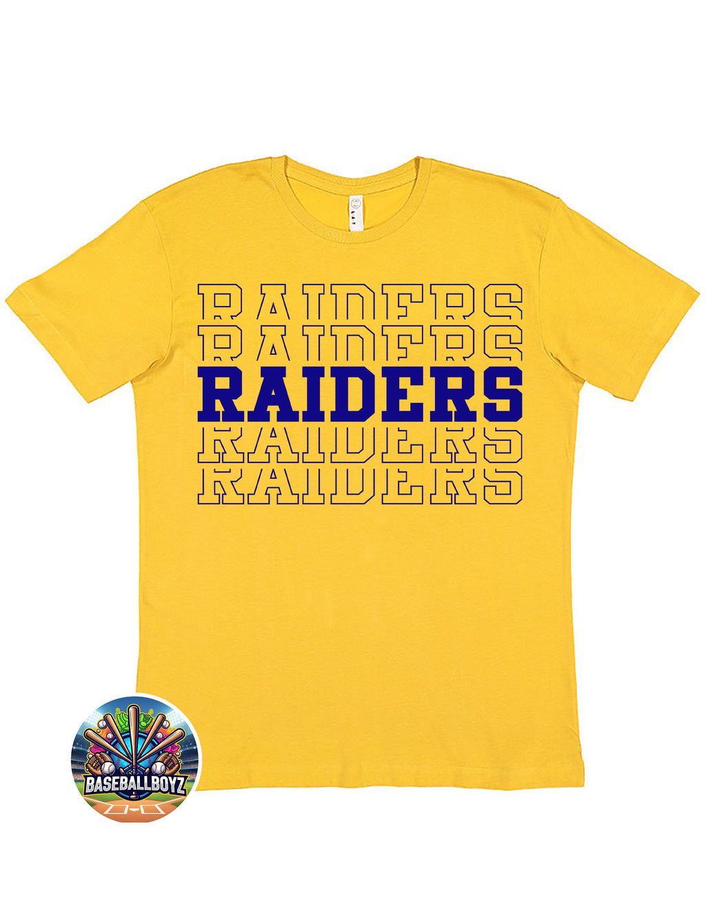 Raiders Stacked Text Team Graphic T-Shirt