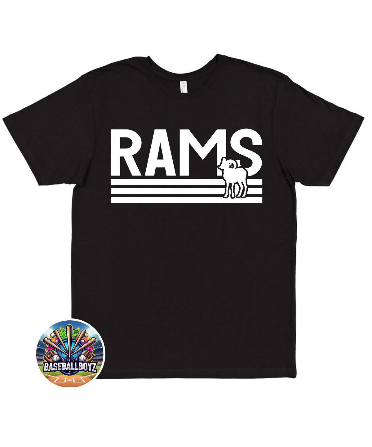 Rams Striped Team Graphic T-Shirt