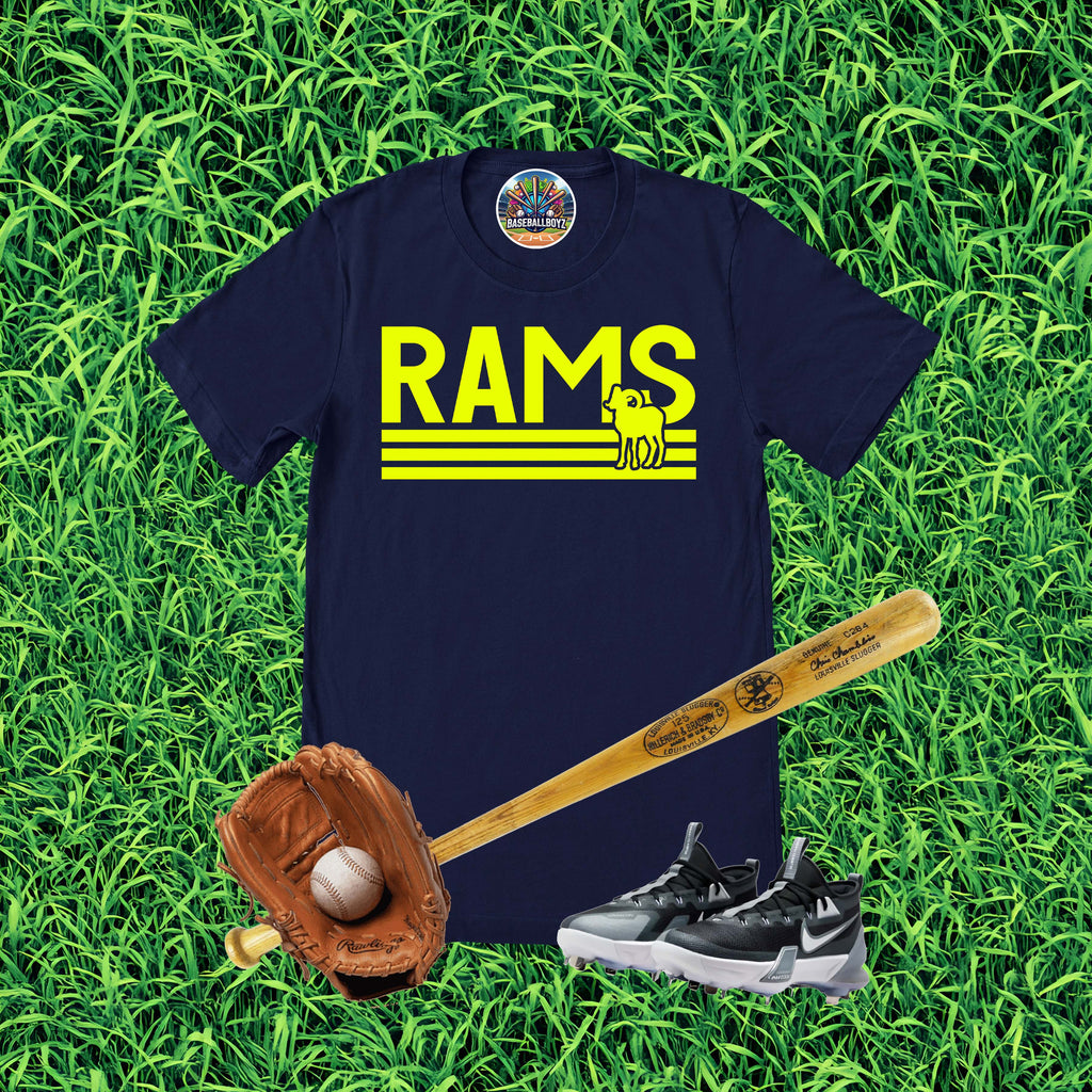 Rams Striped Team Graphic T-Shirt