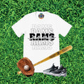 Rams Stacked Text Team Graphic T-Shirt