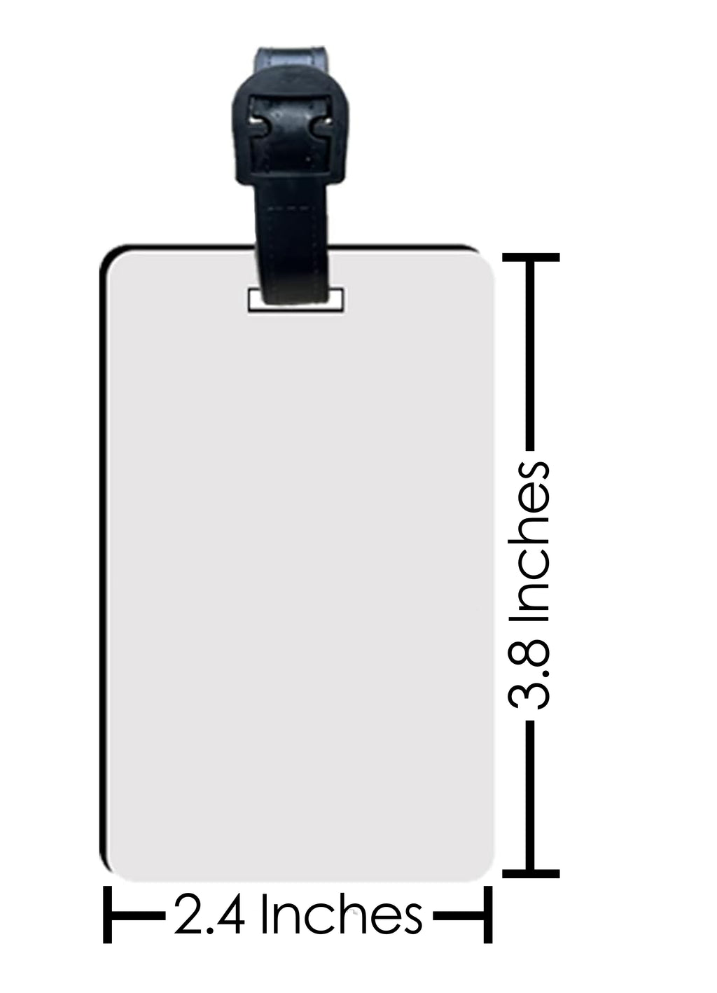 Custom Rectangle Softball Bag Tag