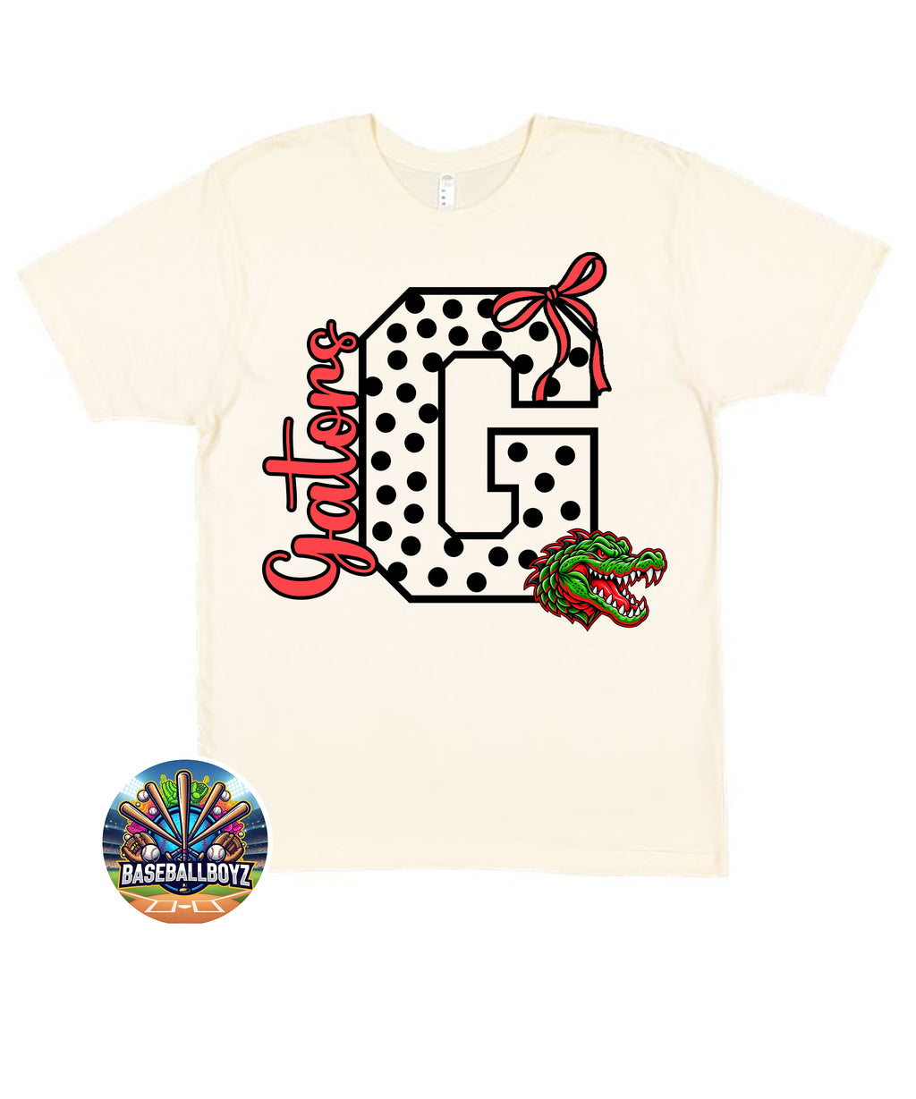 Gators Bow Mascot Team Graphic T-Shirt