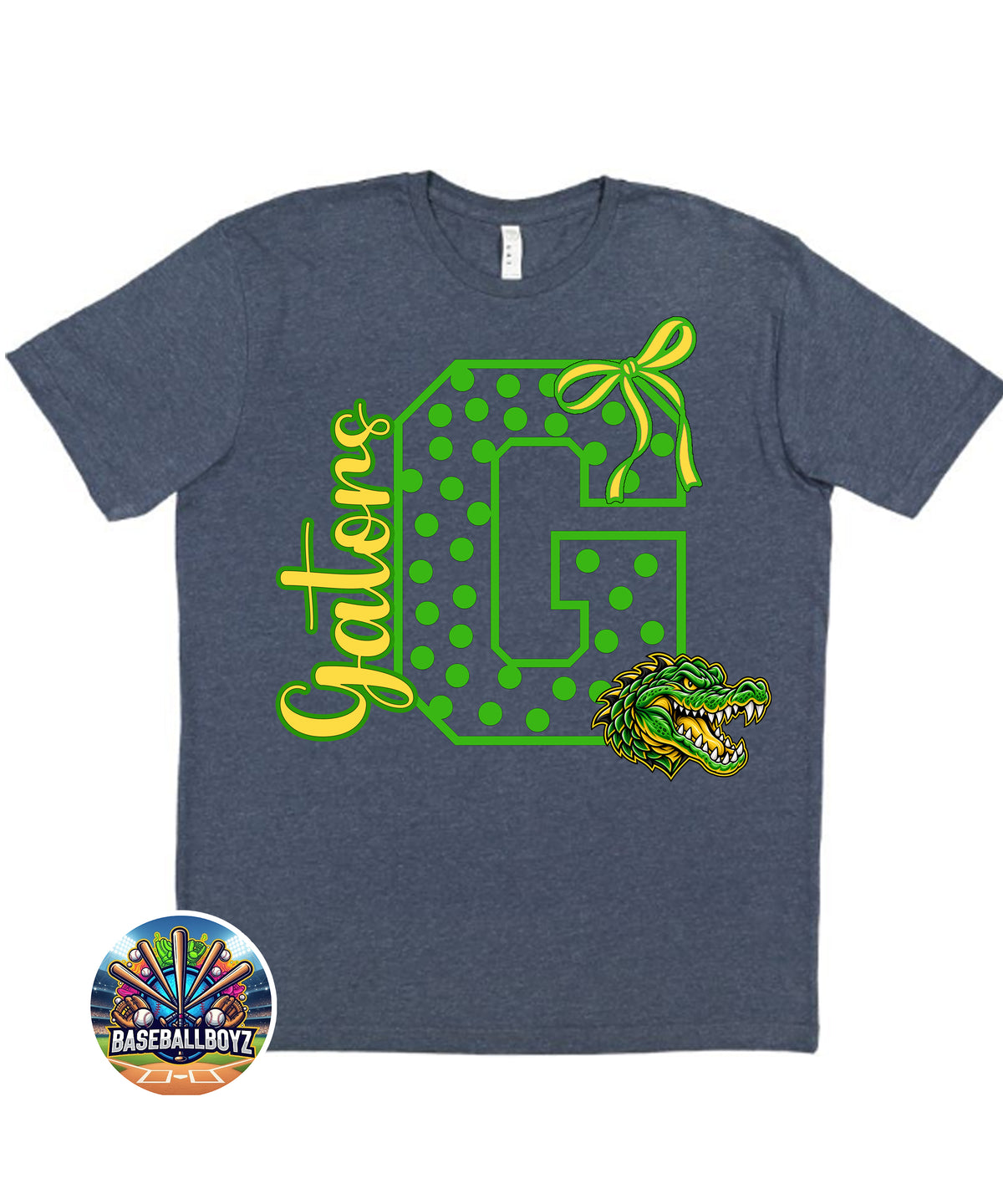 Gators Bow Mascot Team Graphic T-Shirt