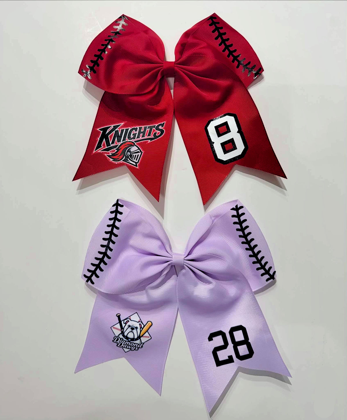 8" Custom Team Mascot Hair Bows