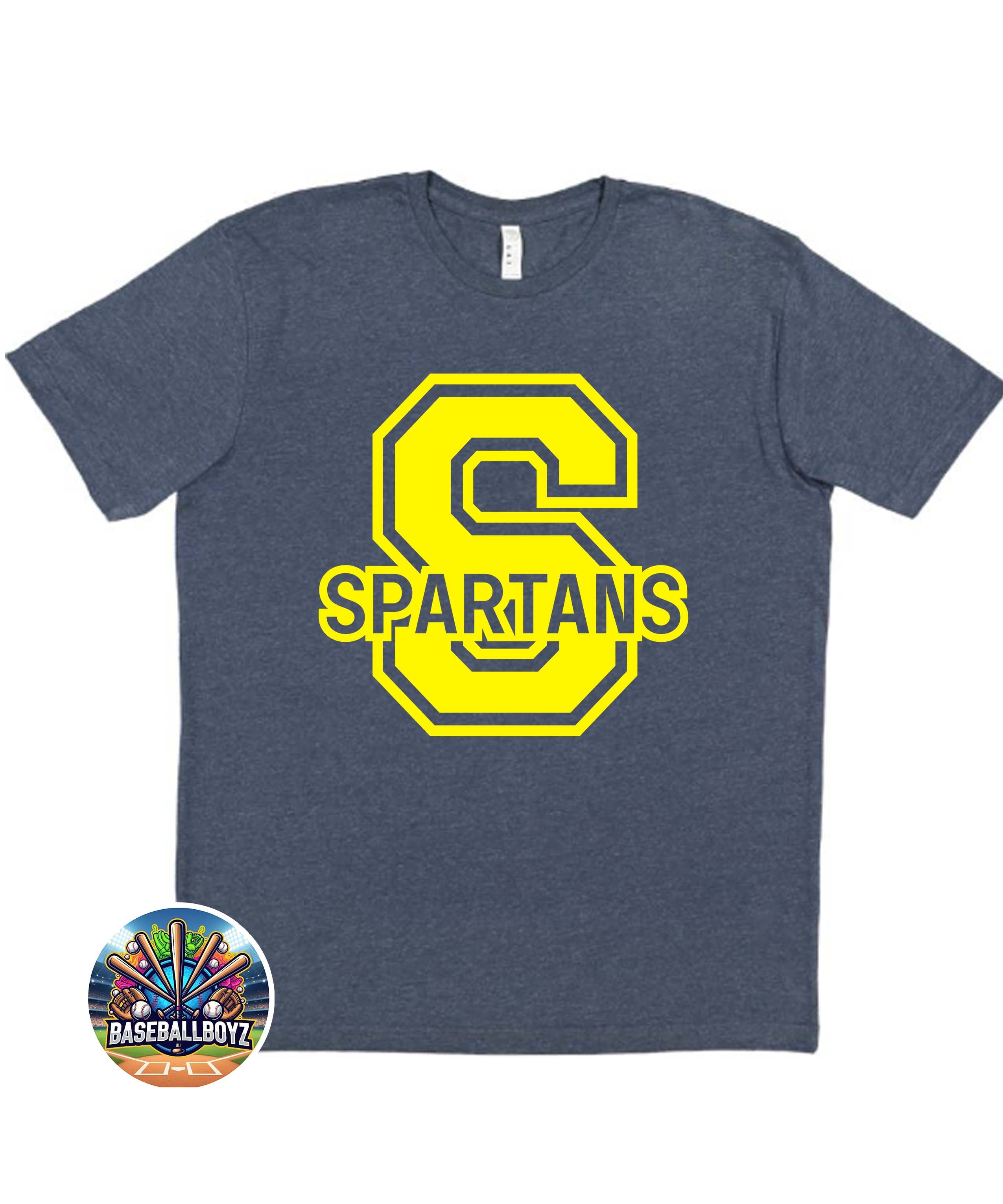 S Spartans Block Text Team Graphic T-Shirt