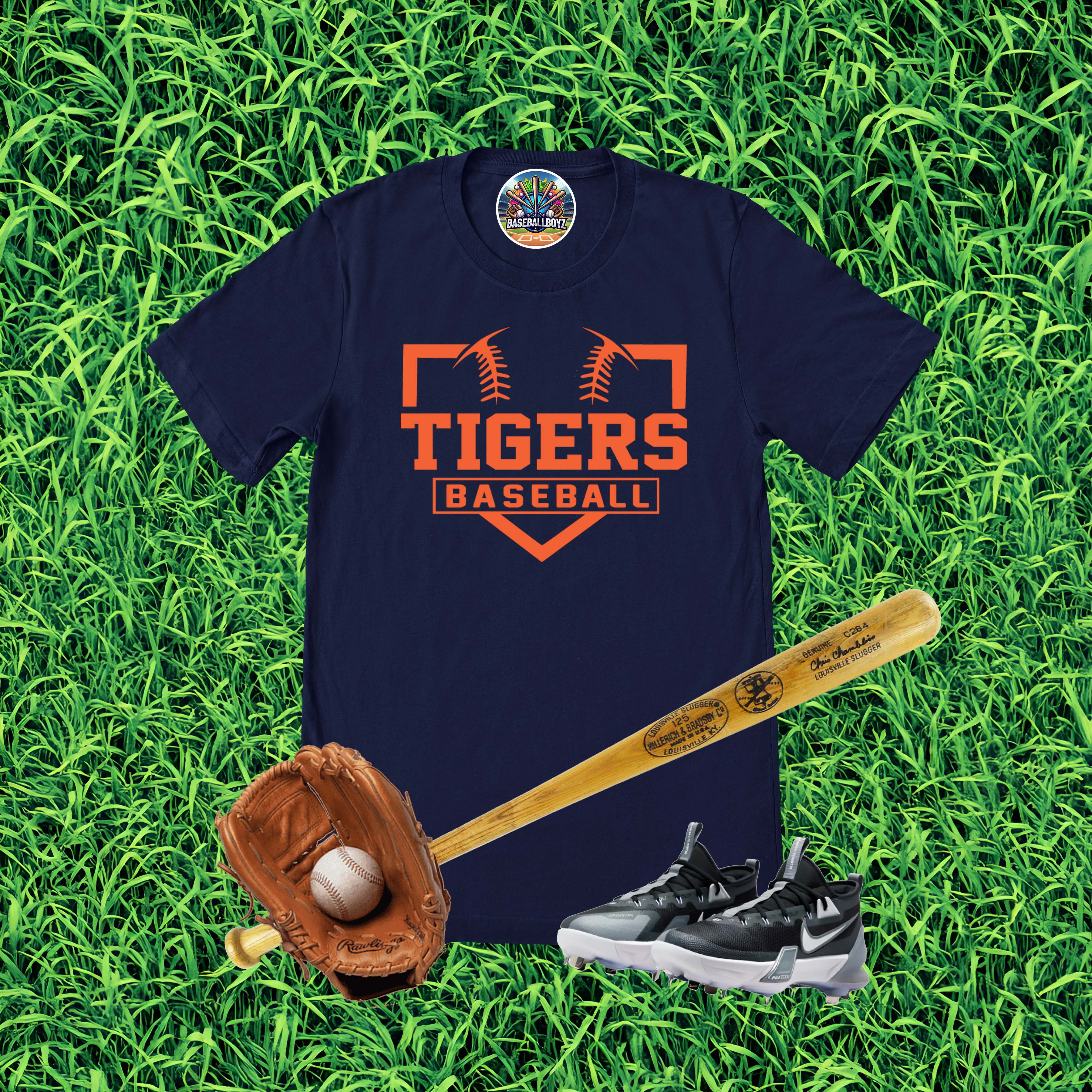 Tigers Baseball Team Graphic T-Shirt