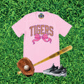 Tigers Checkered Bow Team Graphic T-Shirt