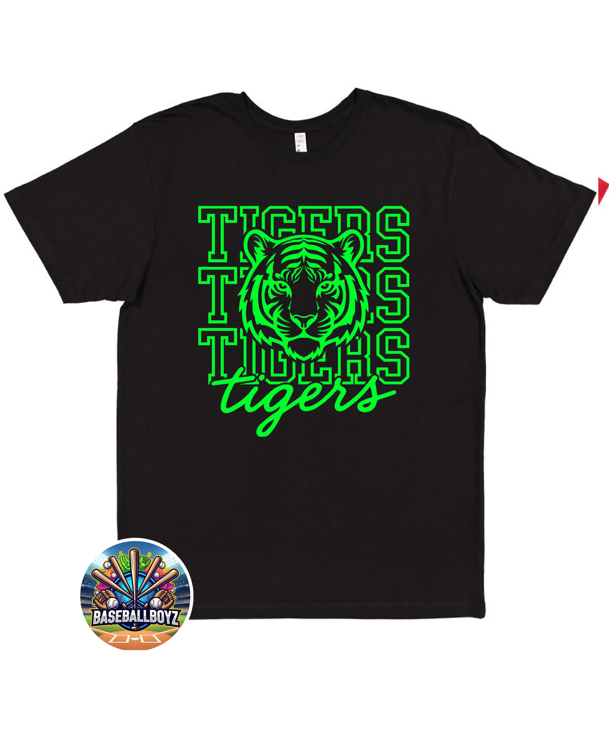 Tiger Head Team Graphic T-Shirt