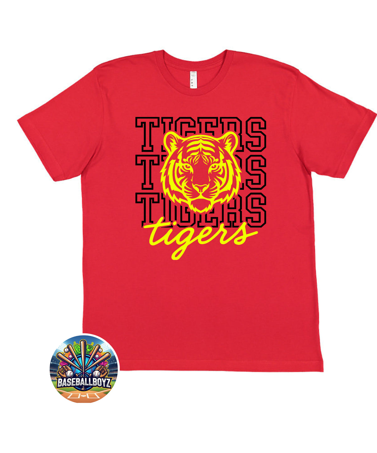 Tiger Head Team Graphic T-Shirt