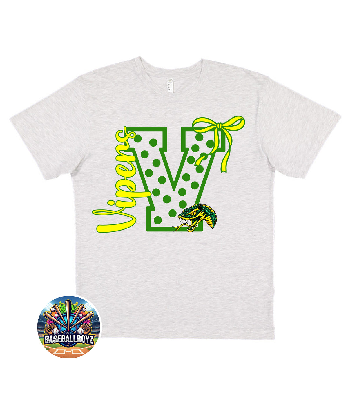 Viper Snake Bow Mascot Team Graphic T-Shirt
