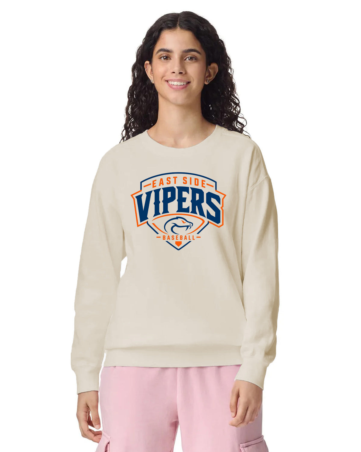 Vipers Unisex Comfort Colors Adult Crewneck Sweatshirt