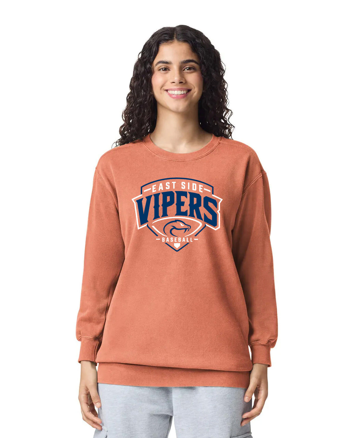 Vipers Unisex Comfort Colors Adult Crewneck Sweatshirt