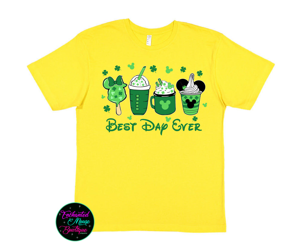Best Day Ever Food/Drink St Patrick's Day T-Shirt